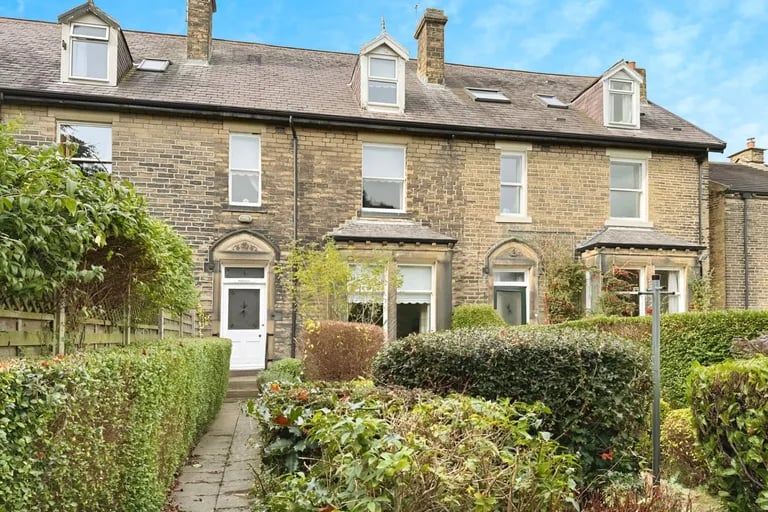 This five bedroom stone terrace is on the market.
