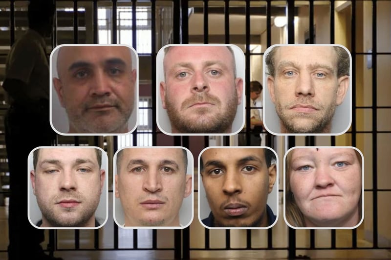 All of the defendants pictured here have been jailed, during Sheffield Crown Court hearings held in October and November 2023. 
Top row, left to right: Changase Akatar; Christopher Pearce; David Scott. Bottom row, left to right: Jason Marriott; Rigles Ndreka; Saed Mohamed; Tammy Lane.
Bottom row, left to right: Jason Marriott; Rigles Ndreka; Saed Mohamed; Tammy Lane