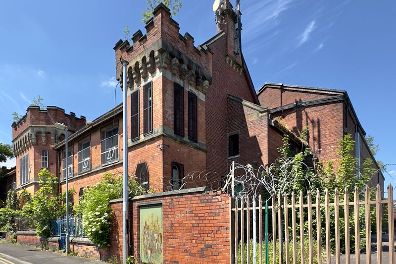 Located on Rifle Street, St Mary’s, Oldham, this built for the 6th Volunteer Battalion Manchester Regiment and opened in 1894. SAVE says: "Closed in 2002, it has survived permission for demolition and come through a fire but needs a new use to ensure its survival." Credit: Mark Watson for SAVE Britain’s Heritage