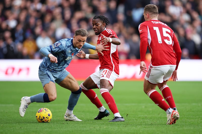 It really wasn’t the right-back’s afternoon as he was beaten for pace by Elanga in the build-up to Aina’s opener, missed a huge chance to make it 1-1 in the 20th minute, and was hooked before the hour mark.