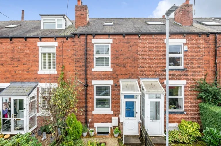 This terraced house set over four floors is on the market.