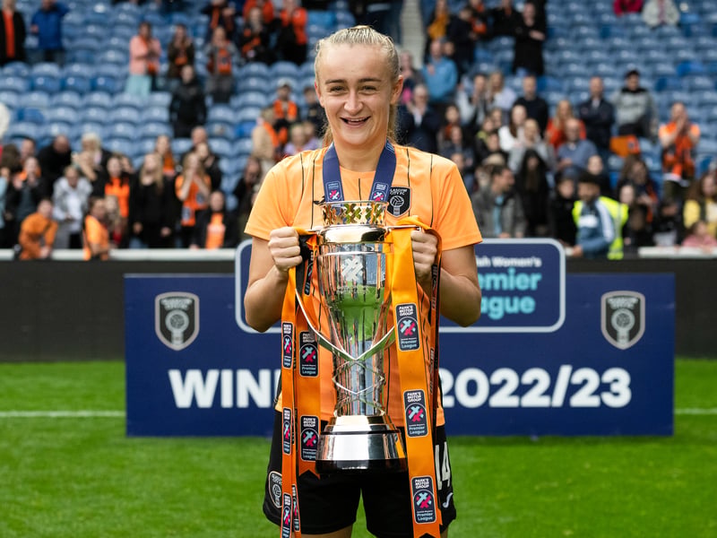 The flying winger scored 34 goals in all competitions last year and already has eight this year. Her 92nd minute winner at Ibrox won City their 16th title and will be immortalised in SWPL history. Still only 22, Davidson has her best years ahead of her.