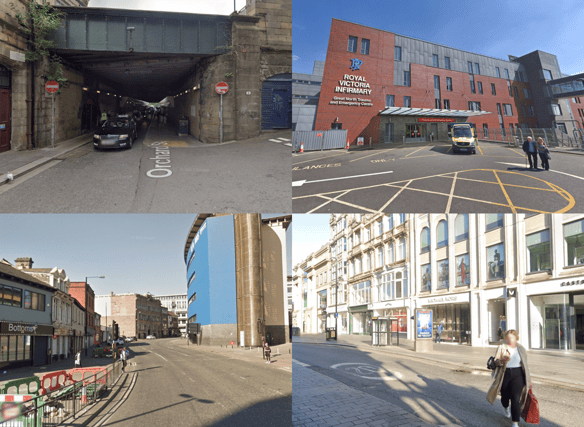 The most crime was reported in Newcastle city centre in and around these locations in September 2023. Photo: Google Maps.