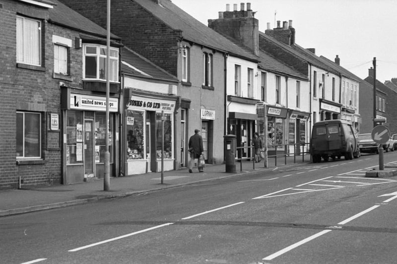 United News and Tonks in this Easington Lane view from November 1984.
