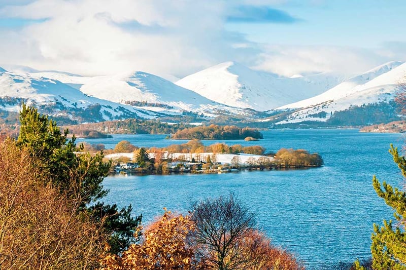 Taking the day to trek around Loch Lomond in the snow is great experience with serene and beautiful vistas - just make sure to wrap up warm!