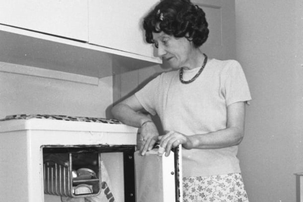Margery Maughan said goodbye to her fridge of 46 years. 
Frigidaire were so impressed after she contacted them about her fridge that they presented her with a brand new one. 
The old model was used for testing and museum purposes.