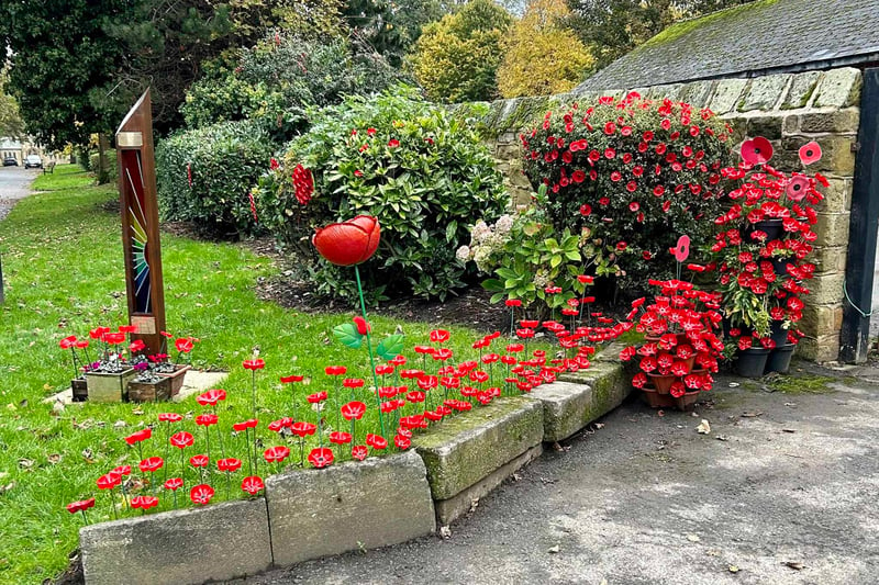 Volunteers have come together to display poppies all around the cemetery to mark Remembrance Day.
Credit: John Stewart