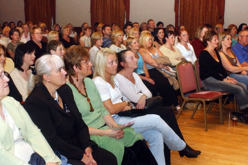 A packed crowd for a clairvoyant show in 2005.