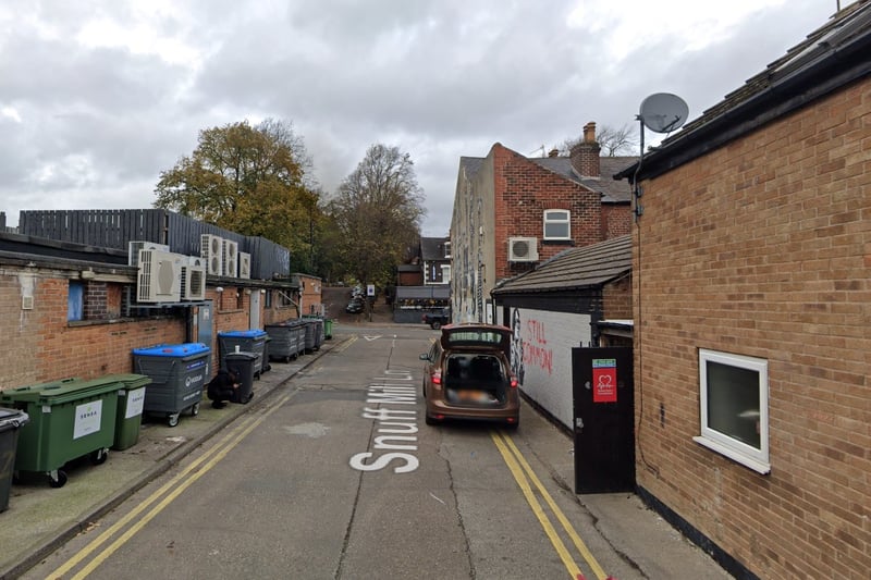 The joint third-highest number of reports of antisocial behaviour in Sheffield in September 2023 were made in connection with incidents that took place on or near Snuff Mill Lane, Sharrow, with 6
