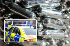 Police have new powers to crackdown on laughing gas in Sheffield. Background picture: Matt Cardy/Getty Images. Inset picture: David Kessen, National World