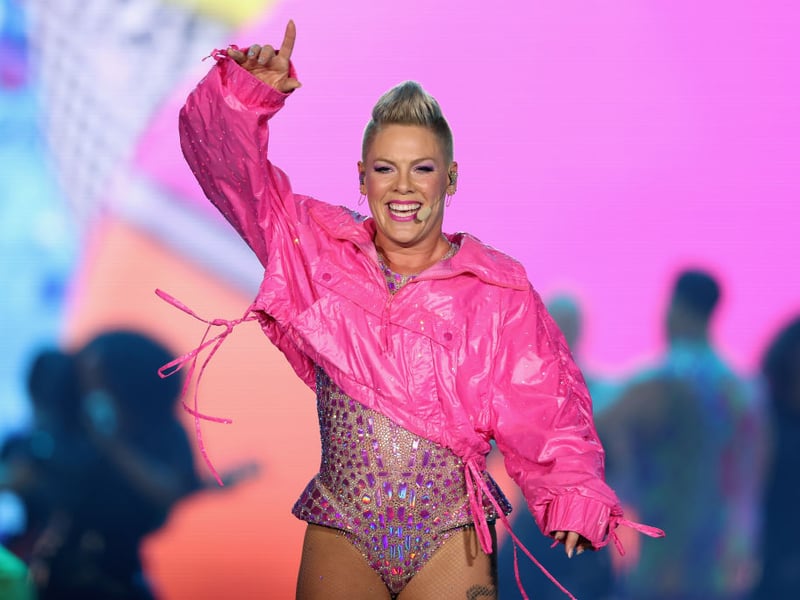 Pop superstar Pink would be sure to provide plenty of Glastonbury singalongs. She's 2/1 to bag one of the three top spots.