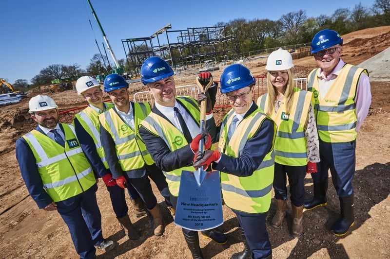 Entrepreneur Lord Edmiston has also lost his billionaire status with profits falling at his car import business based in Solihull with his wealth decreasing by £229m. Here's a groundbreaking ceremony as the IMI Group builds their new HQ in 2018.
