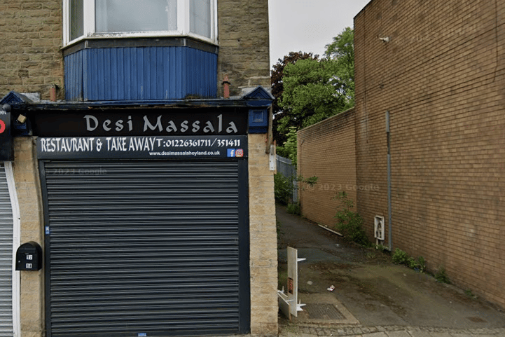 Desi Massala, on 14 Market Street, Hoyland, was given a two-out-of-five food hygiene rating when it was last inspected on October 21 2021.