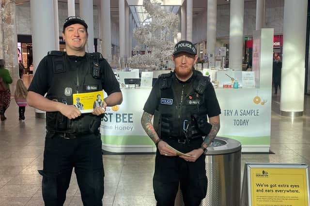 Police are taking Operation Servator to Meadowhall in the run-in to Christmas