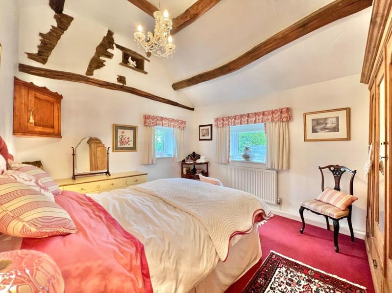 The bedrooms are located on the first floor and have retained many original features. (Photo courtesy of Zoopla)