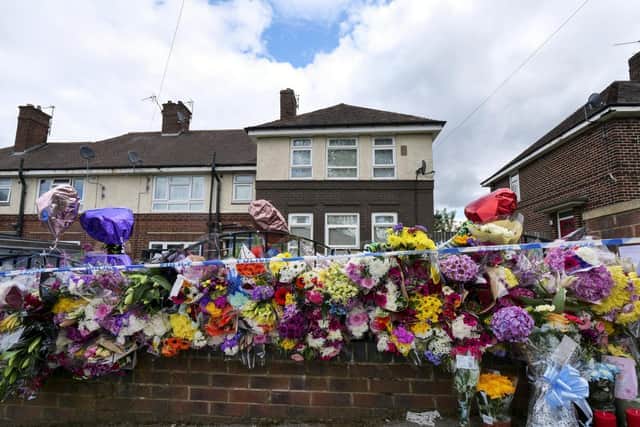 The floral tributes left to Blake and Tristan in the days following their tragic deaths in May 2019
