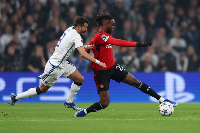 Played well on United's right and barely put a foot out of place, with some vital tackles and interceptions. Wan-Bissaka also played an important role in the build-up for Hojlund's opener.