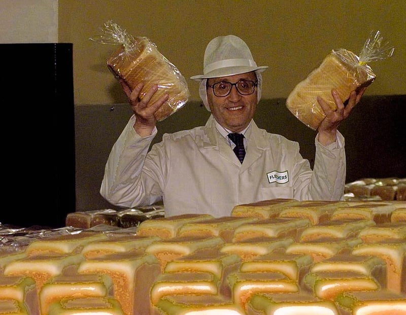 Paul Fletcher, chairman of Fletchers Foods, a Sheffield company founded by his grandfather in 1923, in the bakery after he and his family scooped nearly £40 million from the sale of their company to its bigger rival Northern Foods in 1999