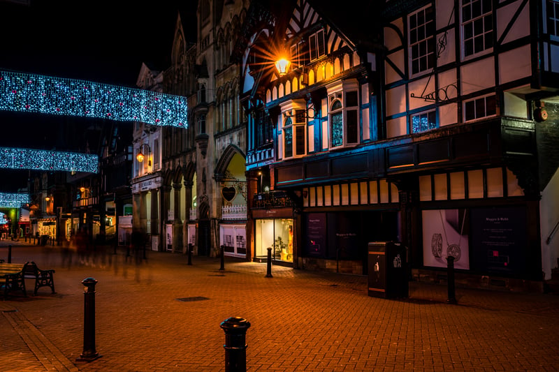 Also on the list is Chester's market, which sees 70 wooden cabins filled with festive delights.