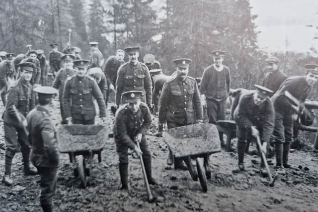 The Sheffield Pals training at Redmires before they set off to France. Picture: Sheffield Newspapers
