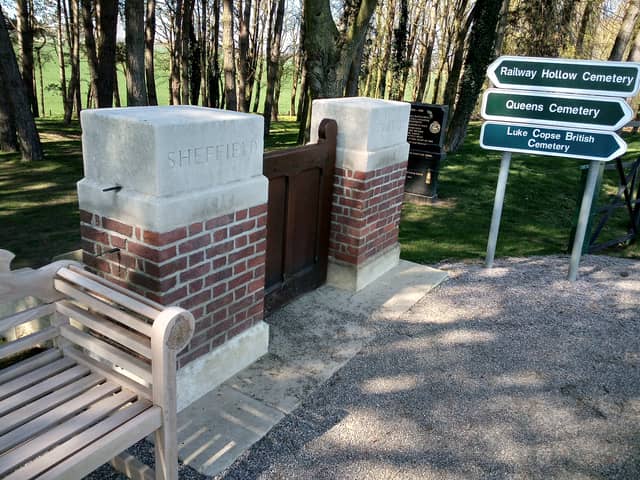 The Sheffield memorial park near Serre, France, where city soldiers died in the Battle of the Somme in 1916. Picture: David Kessen