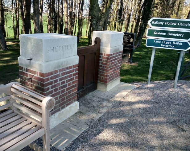 The Sheffield memorial park near Serre, France, where city soldiers died in the Battle of the Somme in 1916. Picture: David Kessen