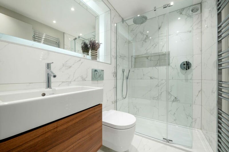 Inside the en suite bathroom which is accessed from the principal bedroom. 