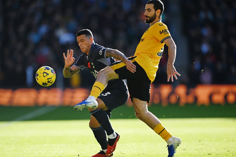 Didn’t notice Porro on the overlap and it cost Wolves as Spurs took their early lead. Did work well on the attack, though, as he used plenty of flair when taking on defenders and crafted multiple opportunites. Let down a little by his lack of quality when crossing, especially from corners.