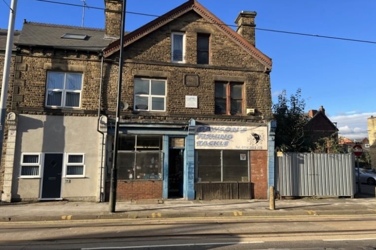 A double fronted property occupying a prominent position close to Hillsborough Corner and the Tramways Medical Centre. Built in 1896, the ground floor retail area has traded as Dawson's Fishing Tackle for many years and is being offered due to retirement, whilst the two separate upper floor areas have been used for storage and as a separate flat.