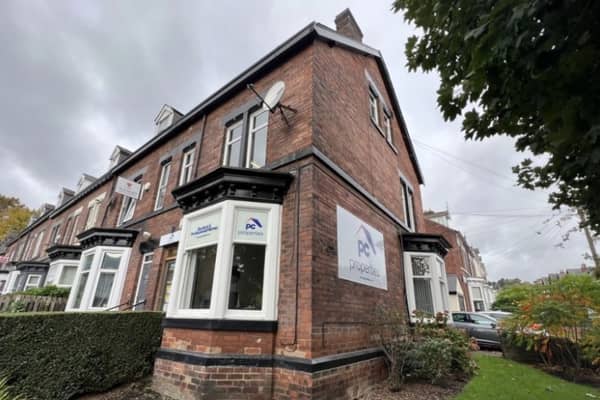 398 Ecclesall Road. A substantial end terrace with car parking and garage on the corner of Southgrove Road. It is office accommodation over three levels, with basement and is let at £14,000pa. The current tenants have a 15-year lease dated 26th July 2003.