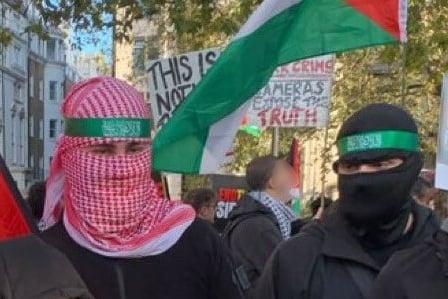 Scotland Yard said there were also a number of serious offences identified in relation to hate crime and possible support for proscribed organisations during the protest 