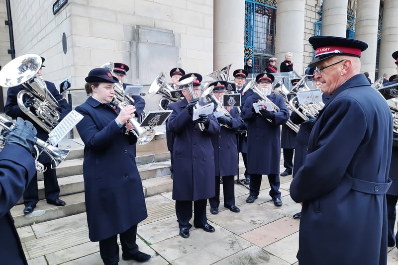 The Salvation Army Band played a vital role as they do every year.
