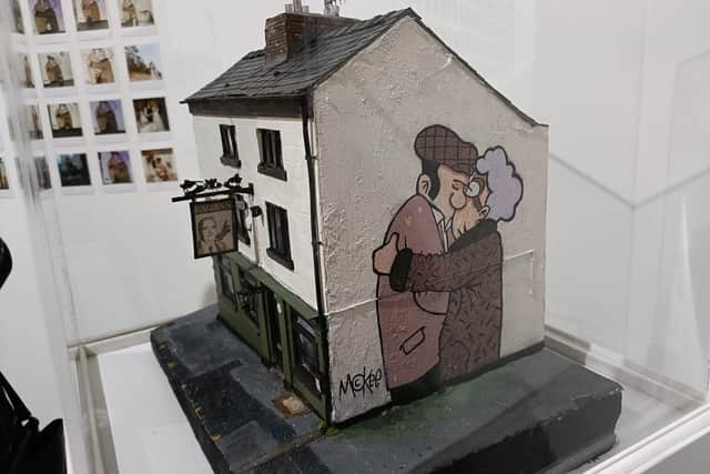 'The Snog' in miniature form on the side of a miniature Fagan's.