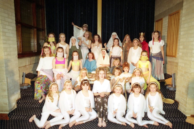 Rowena Thompson School of Dance members took presents to the Fulwell Methodist Church hall for the Echo's Toy Appeal in 1991.