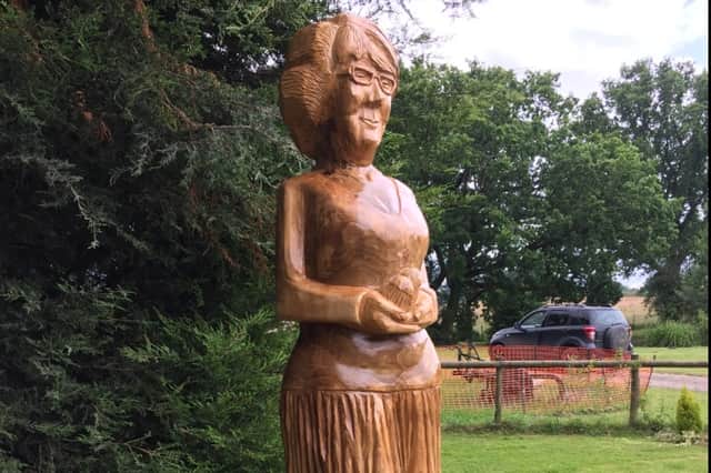 A more unusual job was a sculpture of Catherine Digby who died in 2019. Commissioned by her husband Gary, it stands in the garden of their home.
