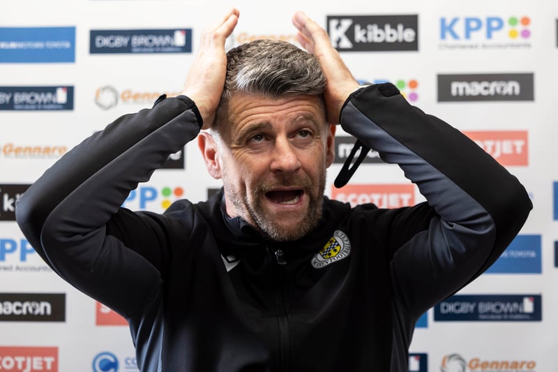 The Buddies have stuttered slightly in recent weeks with a 2-2 draw against Hibs sandwiched in between defeats to Celtic (2-1) and Dundee (4-0). However, its safe to say Robinson isn't under any pressure at the moment given the club still occupy third place in the table.