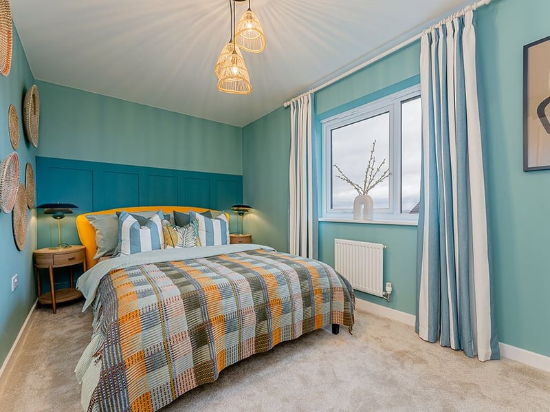 Bedroom 2 is also quite large, with plenty of space for additional furniture at the foot end of the bed. (Photo courtesy of Zoopla)