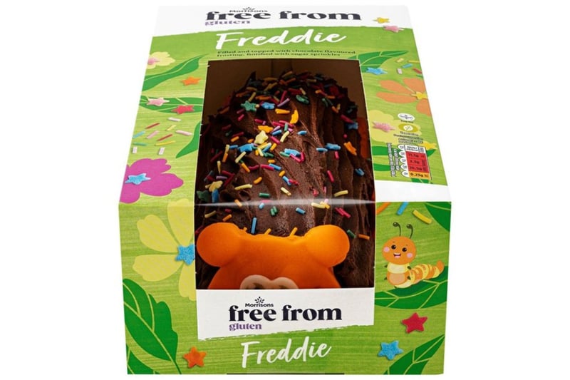 Morrisons also sell Freddie, a gluten free caterpillar cake for £7 to serve 10. 