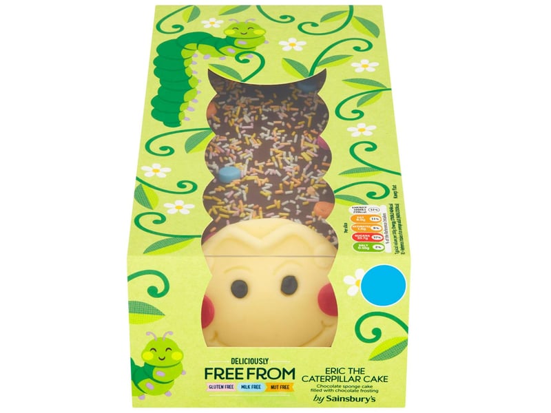 Sainsbury’s also sell Eric, a free from caterpillar cake, for £7 to serve 10.
