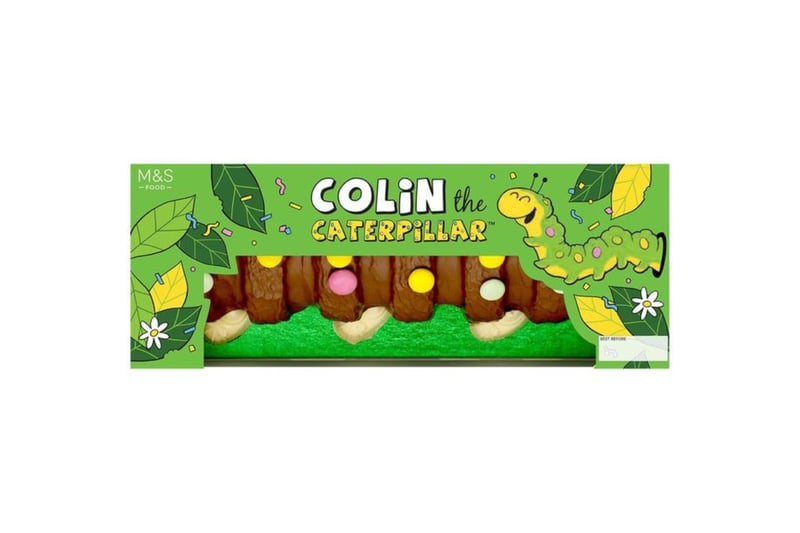 The original, Colin is a guest at around 450,000 birthdays annually according to M&S. His distinctive chocolate face and feet help set him apart from the crowd, along with the variety of additional Colin treats on offer, including a giant version which can serve 40. However if you’re looking to serve a smaller crowd, M&S retail Colin the Caterpillar Cake for £9 to serve 10. 