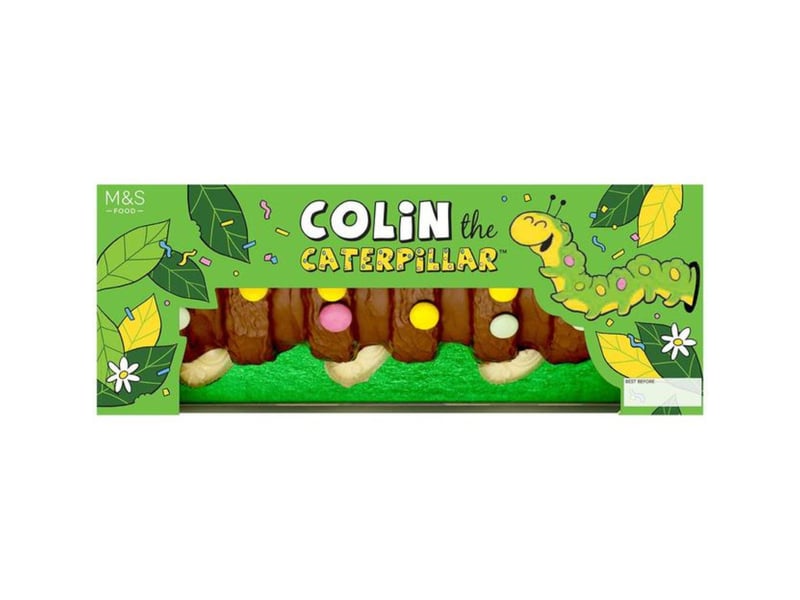 The original, Colin is a guest at around 450,000 birthdays annually according to M&S. His distinctive chocolate face and feet help set him apart from the crowd, along with the variety of additional Colin treats on offer, including a giant version which can serve 40. However if you’re looking to serve a smaller crowd, M&S retail Colin the Caterpillar Cake for £9.50 to serve 10.