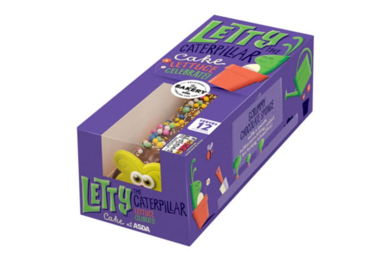 Letty the Caterpillar Cake isn’t as visually similar to Colin, with the name another departure from the M&S original, alongside the icing feet and face. Asda sell Letty for £8 to serve 12 people. 