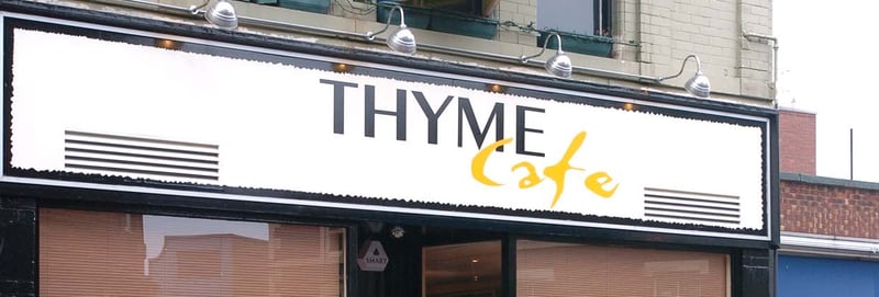 Thyme Cafe on Glossop Road, Sheffield, in December 2005