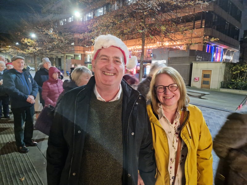 Sheffield was packed as thousands headed for the city centre for the recording of the Christmas Songs of Praise. Many wore festive gear. Picture: David Kessen, National World