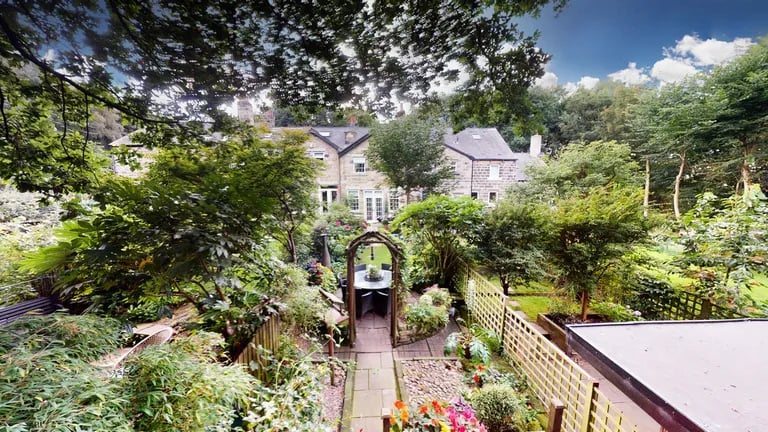 Externally is this beautifully landscaped garden.
