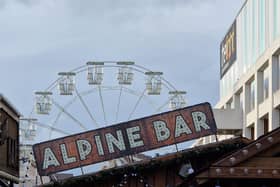 The Sheffield Christmas Market 2023 has begun to take shape with the three Alpine Bars and the Big Wheel now in place.