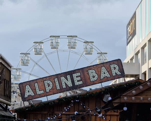 The Sheffield Christmas Market 2023 has begun to take shape with the three Alpine Bars and the Big Wheel now in place.