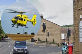 An air ambulance was sent to Stocksbridge, Sheffield, after a man collapsed close to the junction of Manchester Road and Fox Valley Way on Tuesday, November 14