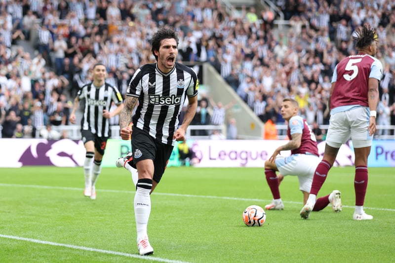 A rampant Newcastle put five past Aston Villa on the opening day of the season. (Getty Images) 