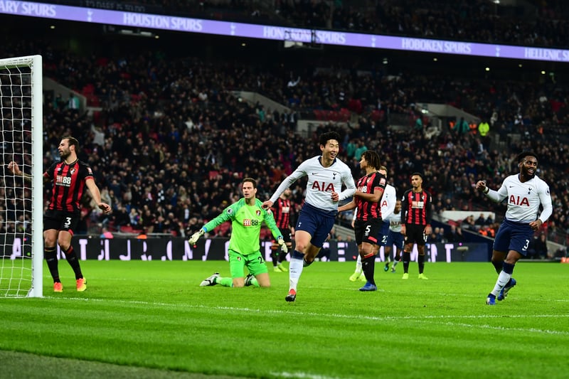 Eddie Howe's Bournemouth struggled to contain title-chasing Tottenham with Heung Min Son bagging twice. (Getty Images)